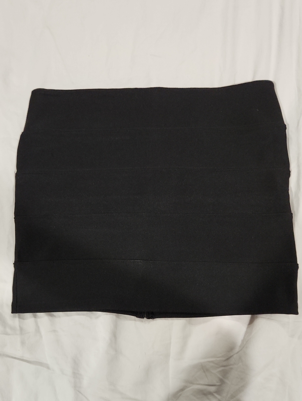 Ambiance Black Bandage Mini Skirt